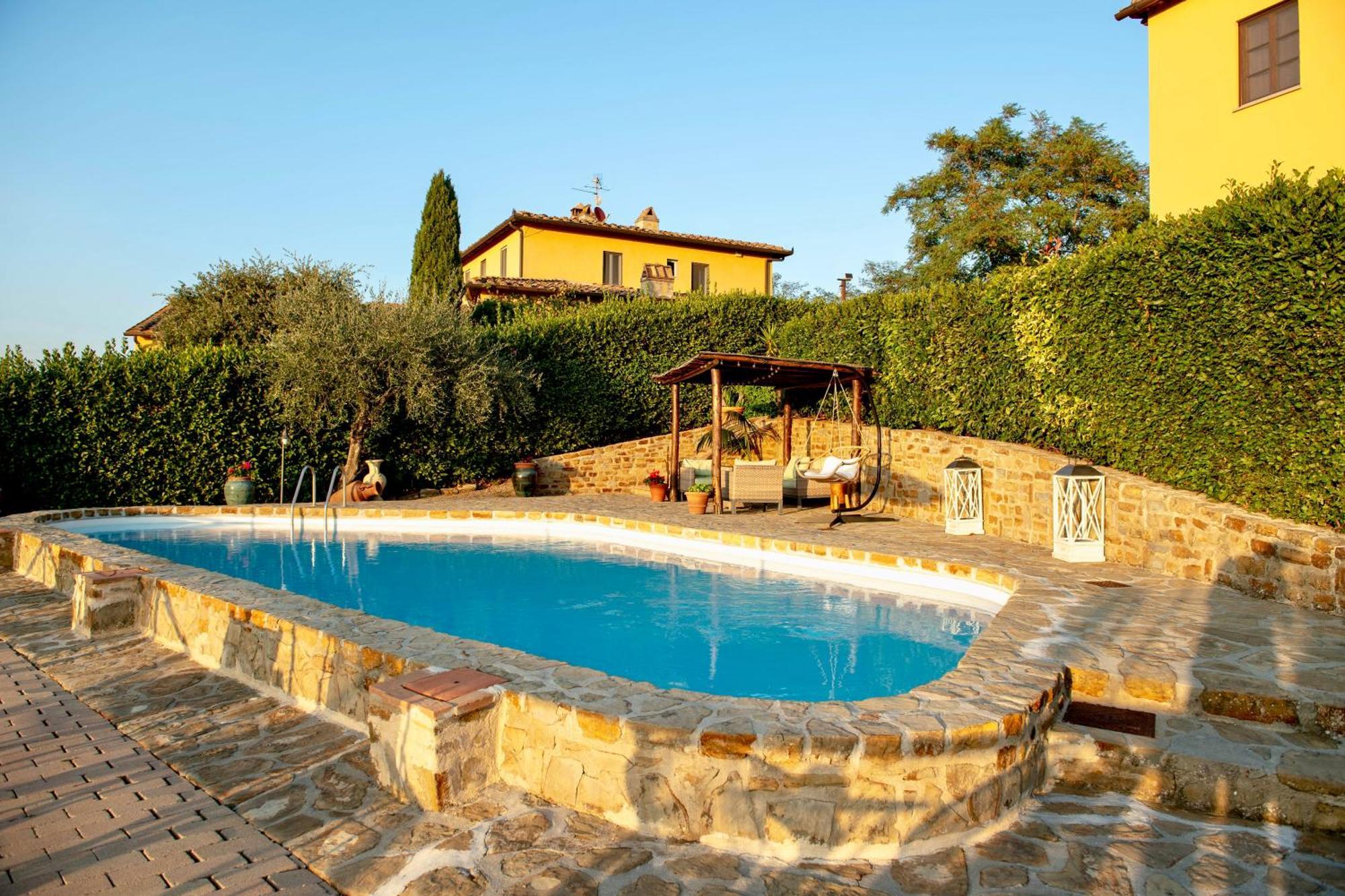 Podere Vergianoni Con Piscina E Vista Mozzafiato Tavarnelle Val di Pesa Exteriör bild