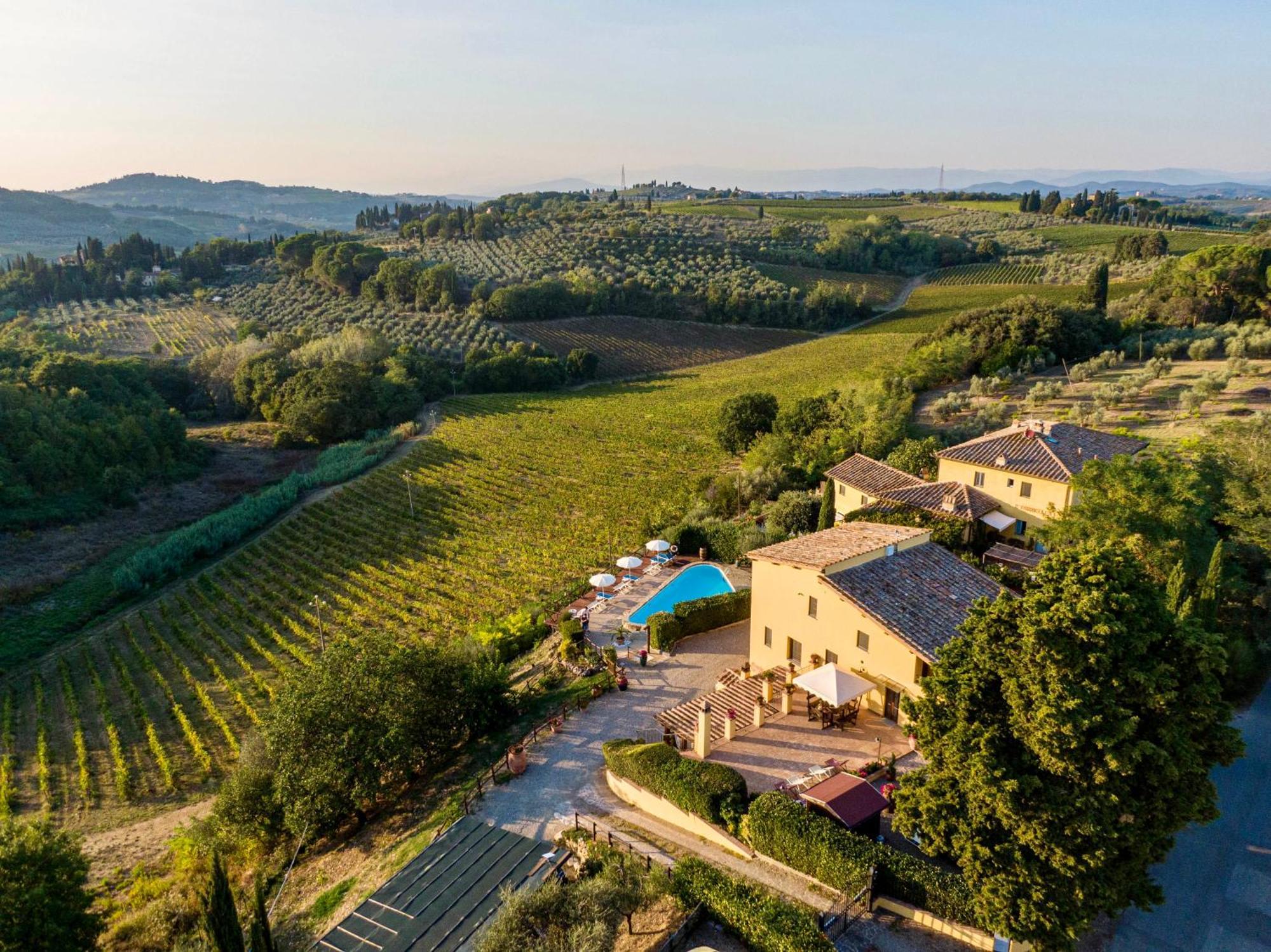 Podere Vergianoni Con Piscina E Vista Mozzafiato Tavarnelle Val di Pesa Exteriör bild